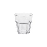 Ποτήρι πλαστικό PC (Polycarbonate), Casablanca, διάφανο, 250ml, Στοιβαζόμενο - Σετ 10 τεμαχίων
