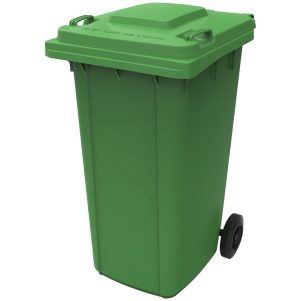 Ikona apo Κάδος πλαστικός 240Lt, με ρόδες, 75x58xΥ109cm, 12.9Kg, πράσινος