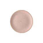 Ikona apo Πιάτο Ρηχό πορσελάνης, Φ23cm, Ροζ, σειρά Leon, LUKANDA