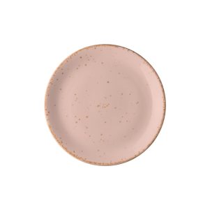 Ikona apo Πιάτο Ρηχό πορσελάνης, Φ25cm, Ροζ, σειρά Leon, LUKANDA