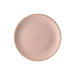 Ikona apo Πιάτο Ρηχό πορσελάνης, Φ27cm, Ροζ, σειρά Leon, LUKANDA