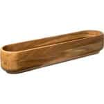 ΠΕΡΙΓΡΑΦΗ ΑΠΟ Ξύλινο μπωλ παρουσίασης, οβάλ 65x18xΥ11.5cm, Σειρά Life, Abert
