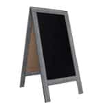 ΠΕΡΙΓΡΑΦΗ ΑΠΟ Ξύλινος Πίνακας υγρής κιμωλίας, διπλής όψης, 60x122cm, γκρι