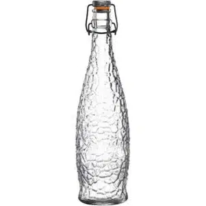 ΠΕΡΙΓΡΑΦΗ ΑΠΟ Μπουκάλι γυάλινο ανάγλυφο, 1Lt, με πώμα