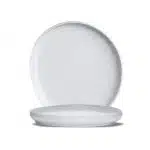 Πιάτο ρηχό πορσελάνης Flat Σειρά Gourmet 26x23/3,5cm -Prestige Σετ 6 Τεμαχίων