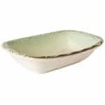 Μπωλ ορθογώνιο πορσελάνης πράσινο Σειρά Rome 16x11cm-BYBONE Σετ 12 τεμαχίων