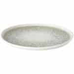 Πιάτο ρηχό επίπεδο πορσελάνης Λευκό/Γαλάζιο Σειρά Natura Ocean Φ28cm-BYBONE Σετ 12 τεμαχίων