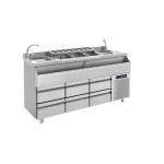 Barstation με ψυγειο 185 διπλου ποστου bambas frost