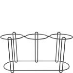 ΠΕΡΙΓΡΑΦΗ ΑΠΟ stant/riser metalliko,gia plato i gia 3mpol f17x25h,mavro mat,squillo.garibaldi