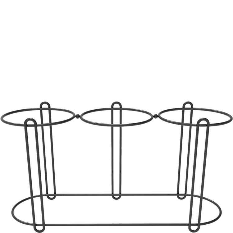 ΠΕΡΙΓΡΑΦΗ ΑΠΟ stant/riser metalliko,gia plato i gia 3mpol f17x25h,mavro mat,squillo.garibaldi