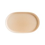 ΠΕΡΙΓΡΑΦΗ ΑΠΟ piatela oval porselanis me katheto xeilos(step),33x18cm,reactive gialoma,mirage ripple,bonna