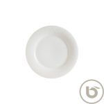 ΠΕΡΙΓΡΑΦΗ ΑΠΟ piato rixo porselanis me anaglifo rim,22cm,marlena albus,bonna