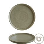 ΠΕΡΙΓΡΑΦΗ ΑΠΟ piato rixo porselanis me katheto xeilos(step),26cm,reactive gialoma,adelfa ripple,bonna