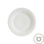 ΠΕΡΙΓΡΑΦΗ ΑΠΟ piato rixo porselanis me anaglifo rim,28cm,marlena albus,bonna