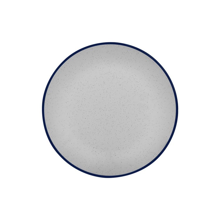 ΠΕΡΙΓΡΑΦΗ ΑΠΟ piato melaminis step,f26.6cm,krem me mple riga,servewell