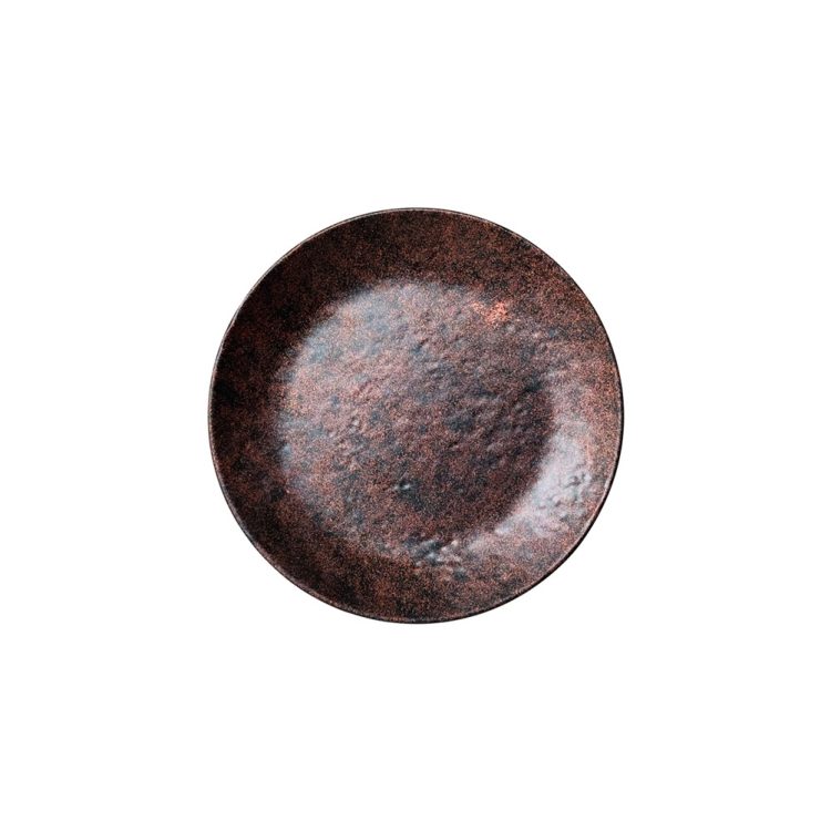 ΠΕΡΙΓΡΑΦΗ ΑΠΟ piato melaminis step,f21.6cm,rustic(kokkinoskourias),servewell