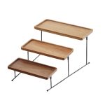 ΠΕΡΙΓΡΑΦΗ ΑΠΟ stant/riser,apo xilo me metallika podia,3 epipedon,.35x45xy23cm,leone