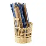 Καλάθι Rattan απο PP Handwoven, Μπαγκέτας, φ33xΥ41.5cm, ανοιχτή απόχρωση, TableCraft - Image 2