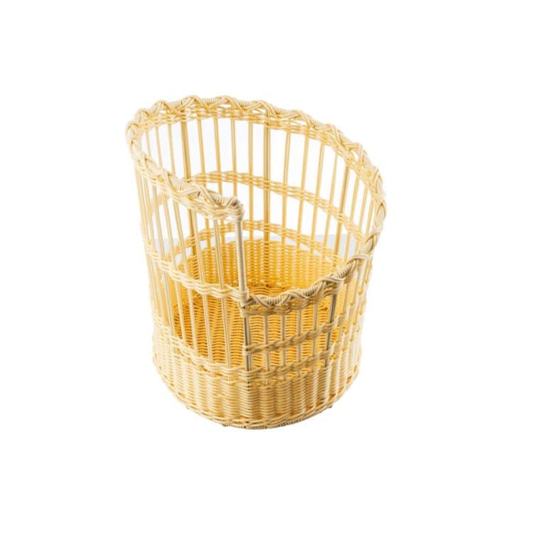 ΠΕΡΙΓΡΑΦΗ ΑΠΟ kalathi rattan apo pp handwoven,mpagketas,g33xy41.5cm,anoixti apoxrosi,tablecraft
