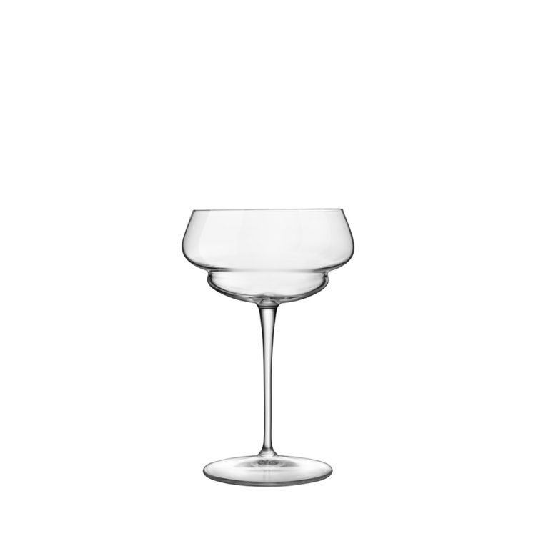ΠΕΡΙΓΡΑΦΗ ΑΠΟ potiri kristallinis coupe,coctail 30cl,f10.5x16.2cm,backdoor'20s,luigi bormioli