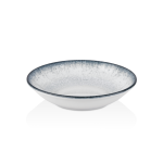 Πιάτο βαθύ πορσελάνης μπλέ Σειρά Occhio Φ28cm-BYBONE Σετ 6 τεμαχίων