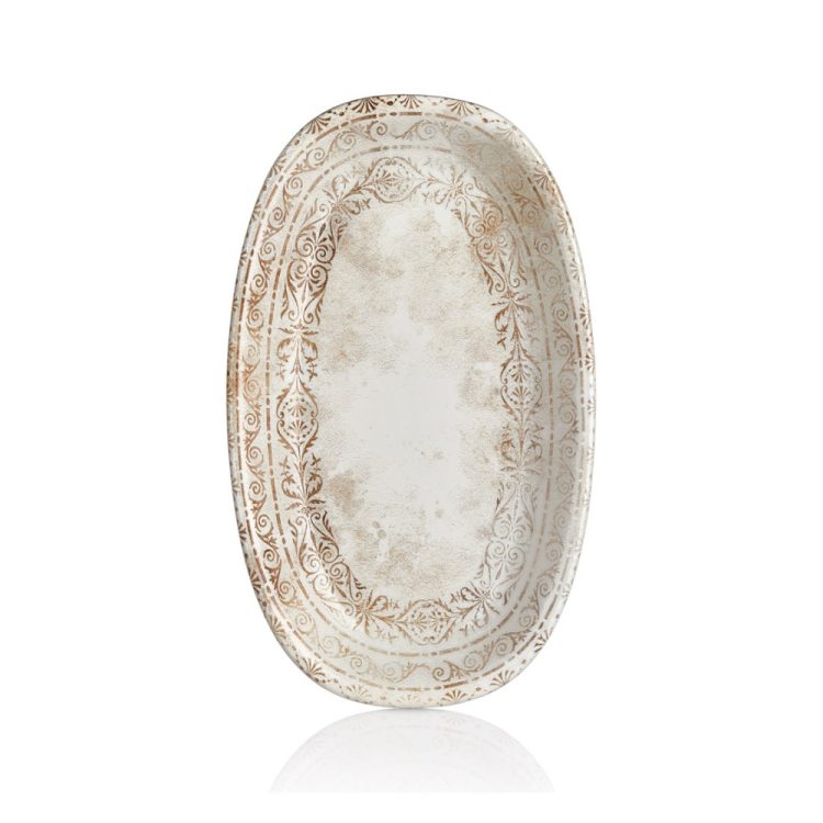 ΠΙΑΤΕΛΑ ΟΒΑΛ ANTICO 19x11 CM BYBONE