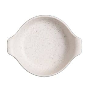 Σαγανάκι Στρογγυλό 19x15x5 cm White Dune Με Χερούλια