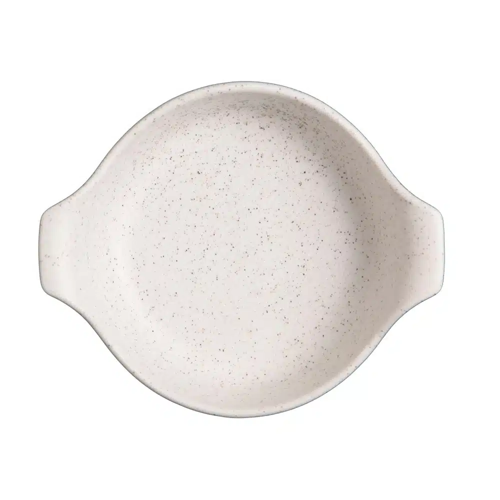 Σαγανάκι Στρογγυλό 19x15x5 cm White Dune Με Χερούλια
