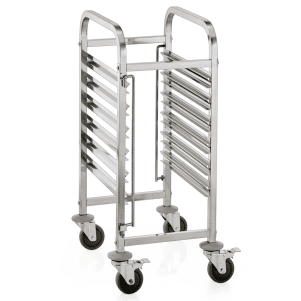 ΠΕΡΙΓΡΑΦΗ ΑΠΟ trolei metaforas 6 theseon gia lekanes gn 1/1 38x56/100cm inox-gtsa