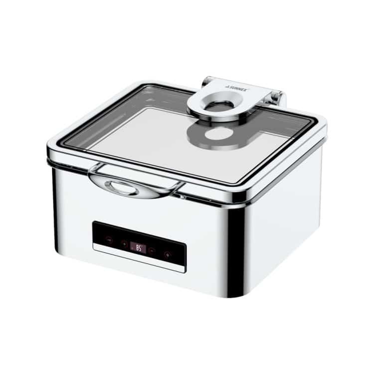ΠΕΡΙΓΡΑΦΗ ΑΠΟ mpain-mari inox 18/10,gn 2/3,ilektriko dry-heat(den xreiazetai nero)idravliko,vathos 10cm,sunnex