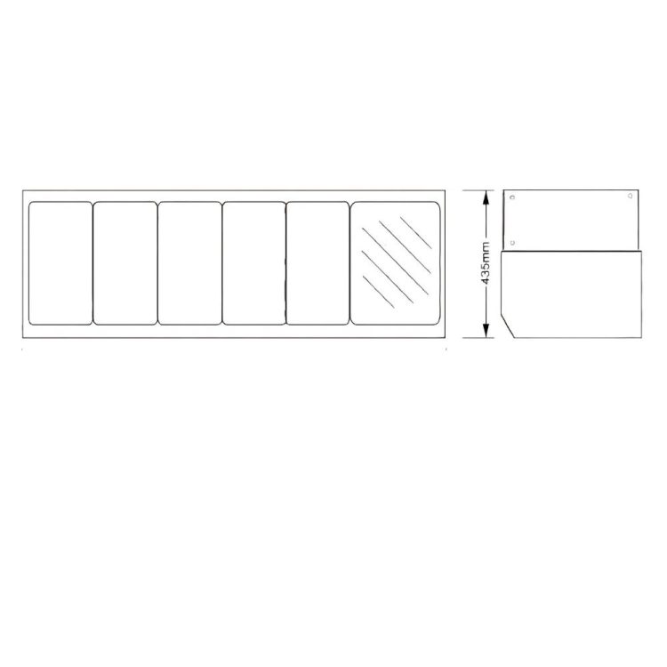 Ψυχόμενη βιτρίνα Dynamic Salad Bar 1305mm - Image 4
