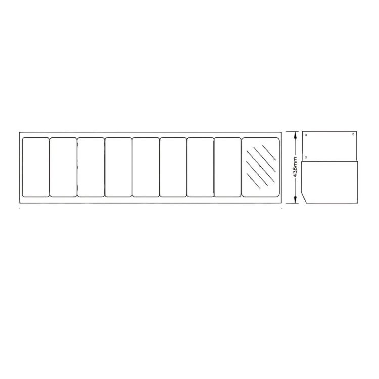 Ψυχόμενη βιτρίνα Dynamic Salad Bar 8 θέσεων1830mm - Image 4