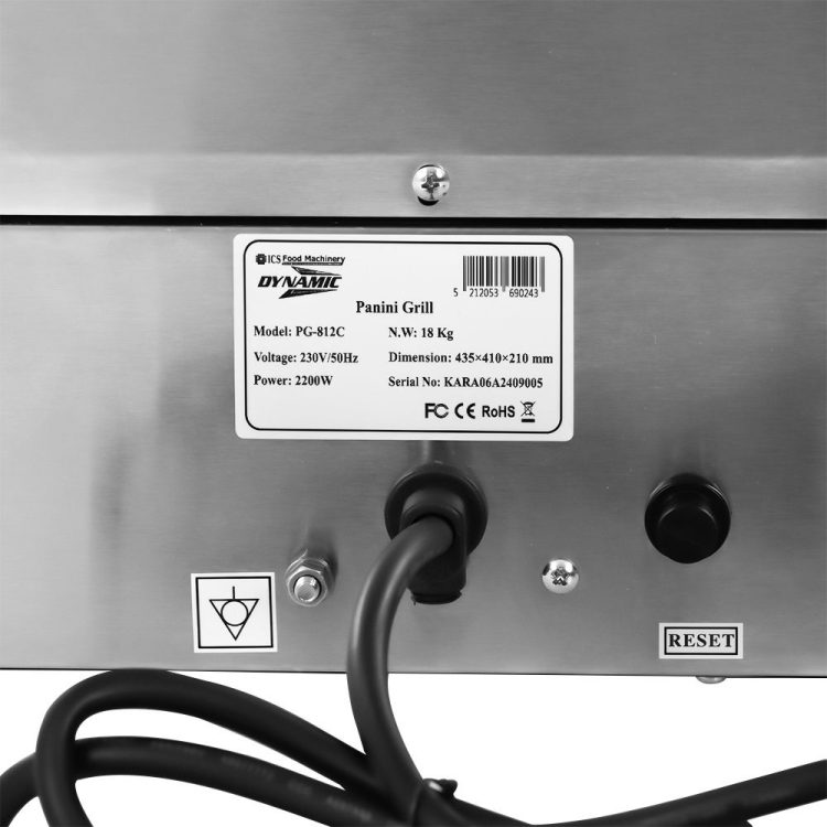 Επαγγελματική τοστιέρα Dynamic PG-812C 360x240mm - Image 10