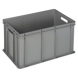 ΠΕΡΙΓΡΑΦΗ ΑΠΟ kivotio apothikeusis gkri,recycled pp,antoxi eos 25kg,oxi katallilo gia epafi me trofima,stoivazomeno,60x40x32cm,italias