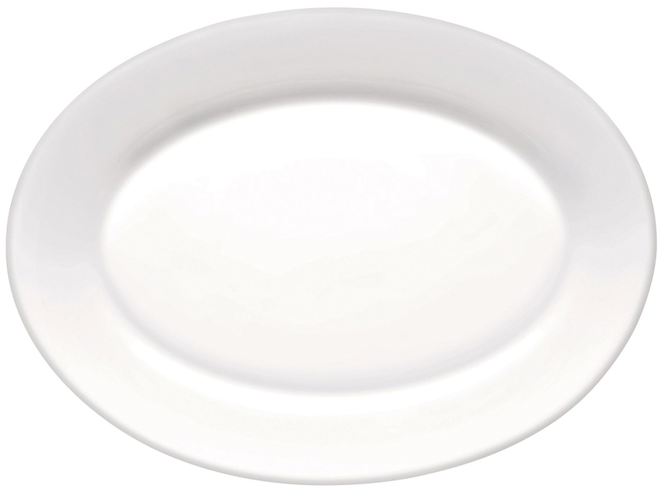 10-400852 Πιατέλα οβάλ οπαλίνα Toledo 30cm Σετ 6 τεμαχίων - Image 1