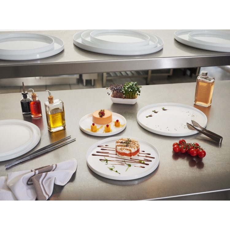 Πιάτο κάθετο Οπαλίνα Φ27x1,8cm Σειρά GRANGUSTO - Bormioli Σετ 12 τεμαχίων - Image 2