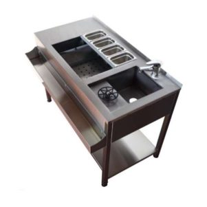 ΠΕΡΙΓΡΑΦΗ ΑΠΟ bar station basic 120x60x88cm-prochef ecoline