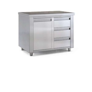 ΠΕΡΙΓΡΑΦΗ ΑΠΟ ermario me anoigomenes portes & sirtaria 110x70x87cm-prochef ecoline