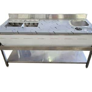 ΠΕΡΙΓΡΑΦΗ ΑΠΟ bar station me gourna kai rinser 180x70x85cm-prochef ecoline