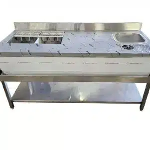 ΠΕΡΙΓΡΑΦΗ ΑΠΟ bar station me gourna kai rinser 180x70x85cm-prochef ecoline
