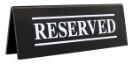 ΣΗΜΑ RESERVED ΜΑΥΡΟ 15 CM ΑΚΡΥΛΙΚΟ