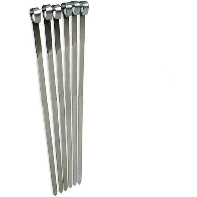 Σούβλα inox 18/10 πλακέ μήκος 43χ0,9 cm πάχος 2 mm - Image 2