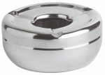 Σταχτοδοχείο inox αντιανεμικό στρογγυλό Inox Φ10x4.5cm - GTSA