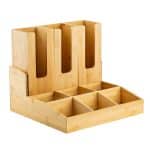 ΠΕΡΙΓΡΑΦΗ ΑΠΟ xilini thiki bamboo gia potiria/kapakia,9 theseon,38x35.5x19cm,tablecraft