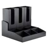 ΠΕΡΙΓΡΑΦΗ ΑΠΟ xilini thiki bamboo gia potiria/kapakia,mavri,9theseon,38x35.5x19cm,tablecraft