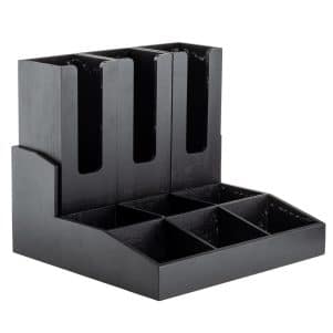 ΠΕΡΙΓΡΑΦΗ ΑΠΟ xilini thiki bamboo gia potiria/kapakia,mavri,9theseon,38x35.5x19cm,tablecraft