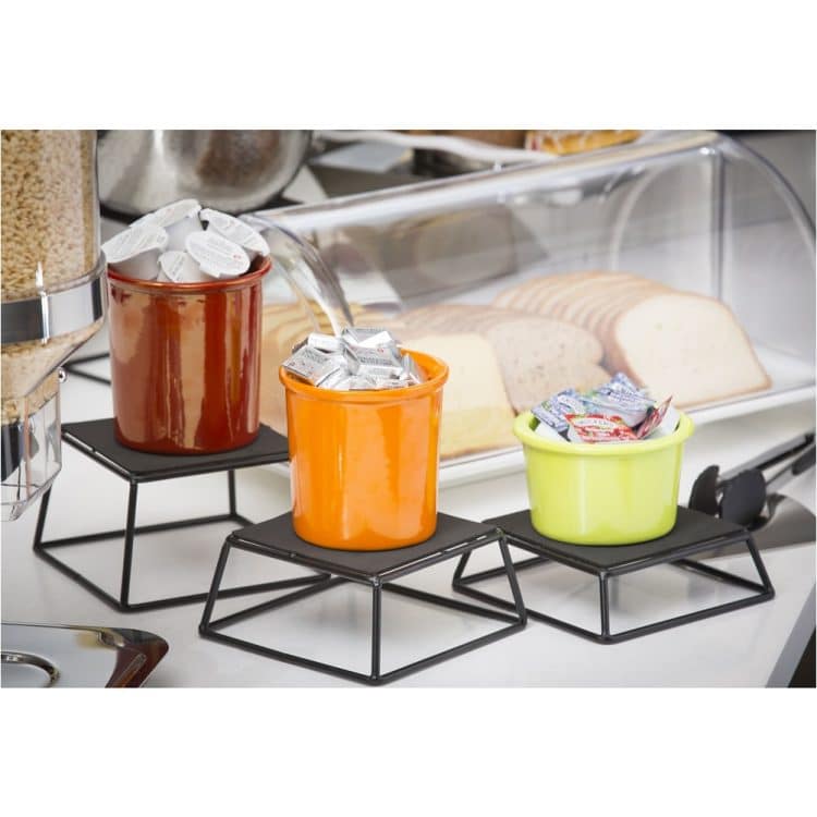 SET 4 Στάντ/Riser Τετράγωνα Anti-Slip, Πλάκα : 15cm, Βάση 17.5cm, σε ύψος 5/7/10/15cm, TableCraft - Image 2