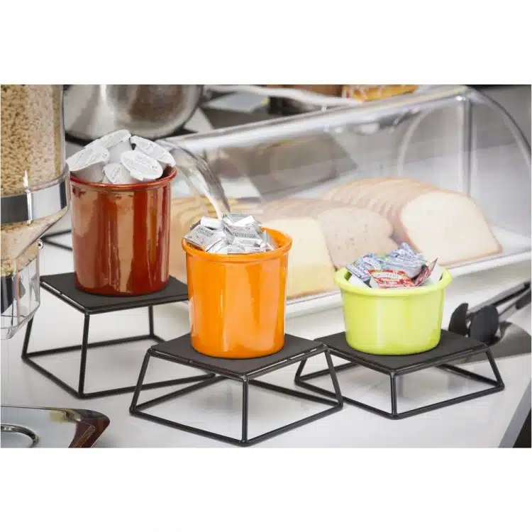 SET 4 Στάντ/Riser Τετράγωνα Anti-Slip, Πλάκα : 15cm, Βάση 17.5cm, σε ύψος 5/7/10/15cm, TableCraft - Image 2