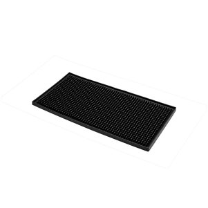 ΠΕΡΙΓΡΑΦΗ ΑΠΟ servis/barmat 30x15cm,pvc mavro lastixo,antiolisthitiko,salvinelli