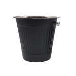 ΠΕΡΙΓΡΑΦΗ ΑΠΟ sampaniera inox mavri,f21.5xy21cm,seira vertical lines,the bars